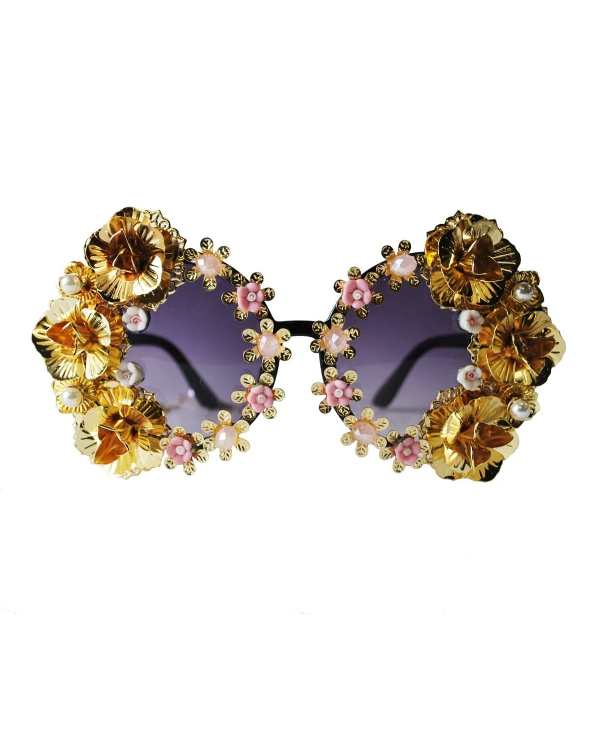 Gold Bomb Flower Funglasses