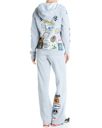 Fab Patch Tracksuit - Heather Gray