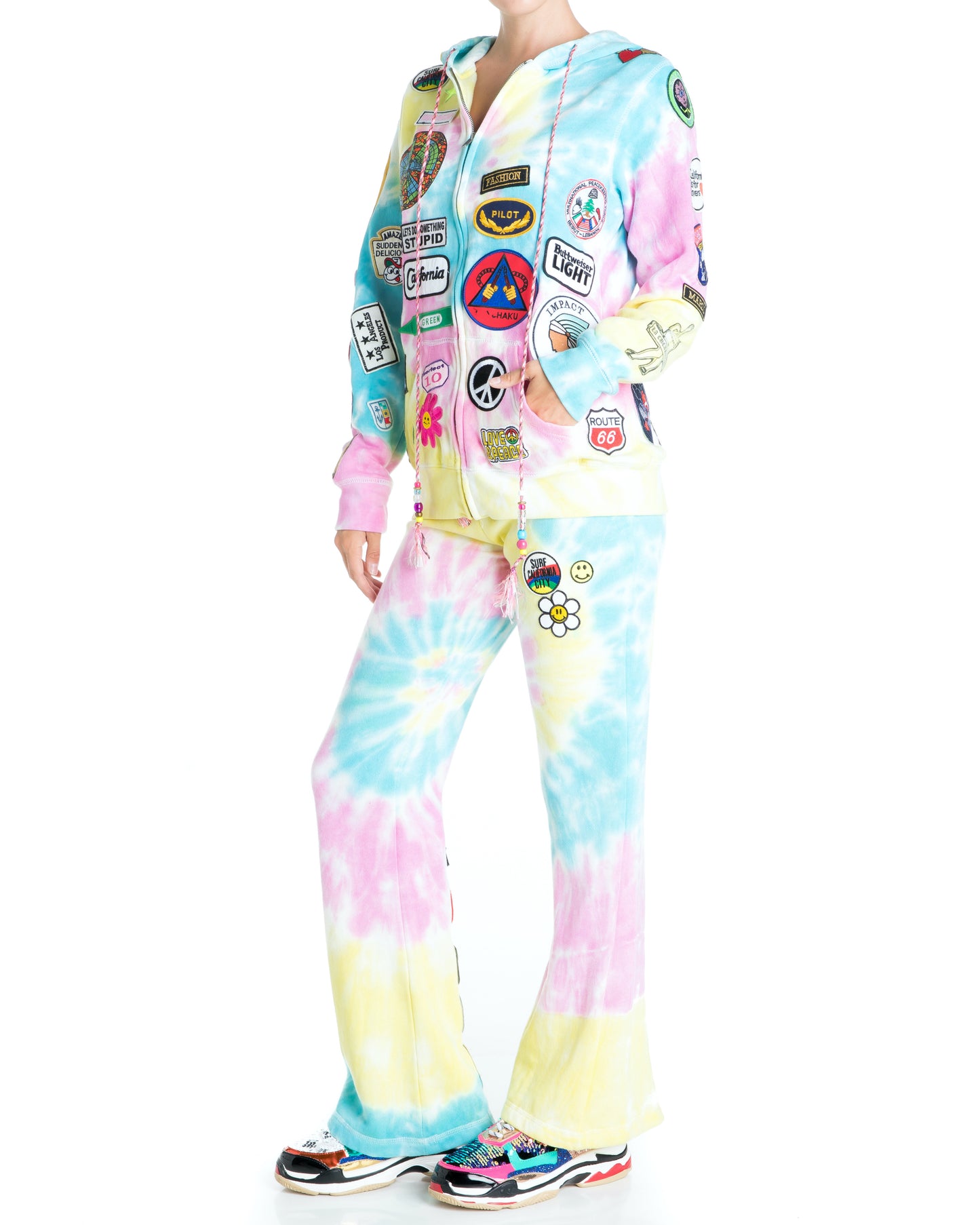 Fab Patch Tracksuit - Tie Dye