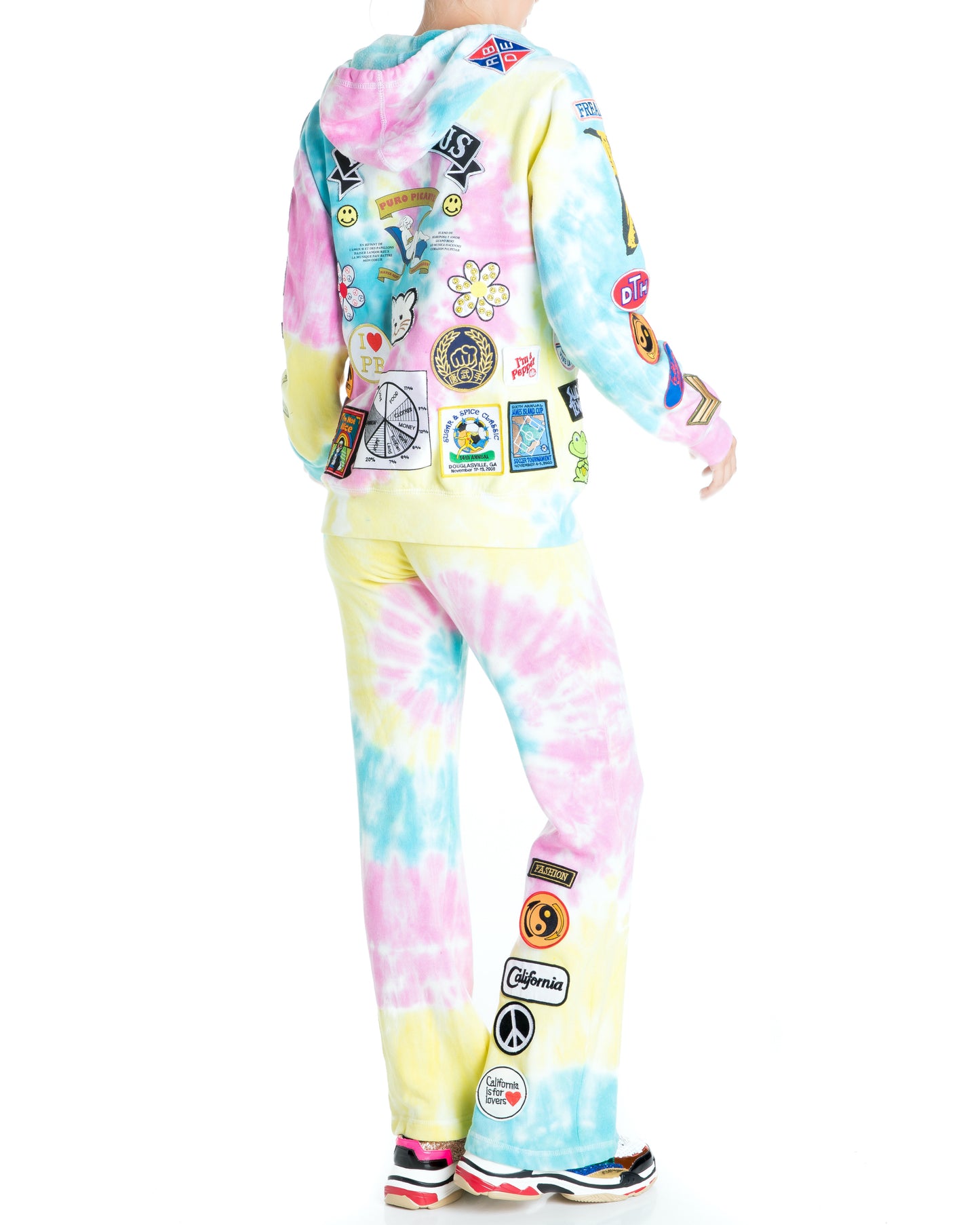 Fab Patch Tracksuit - Tie Dye