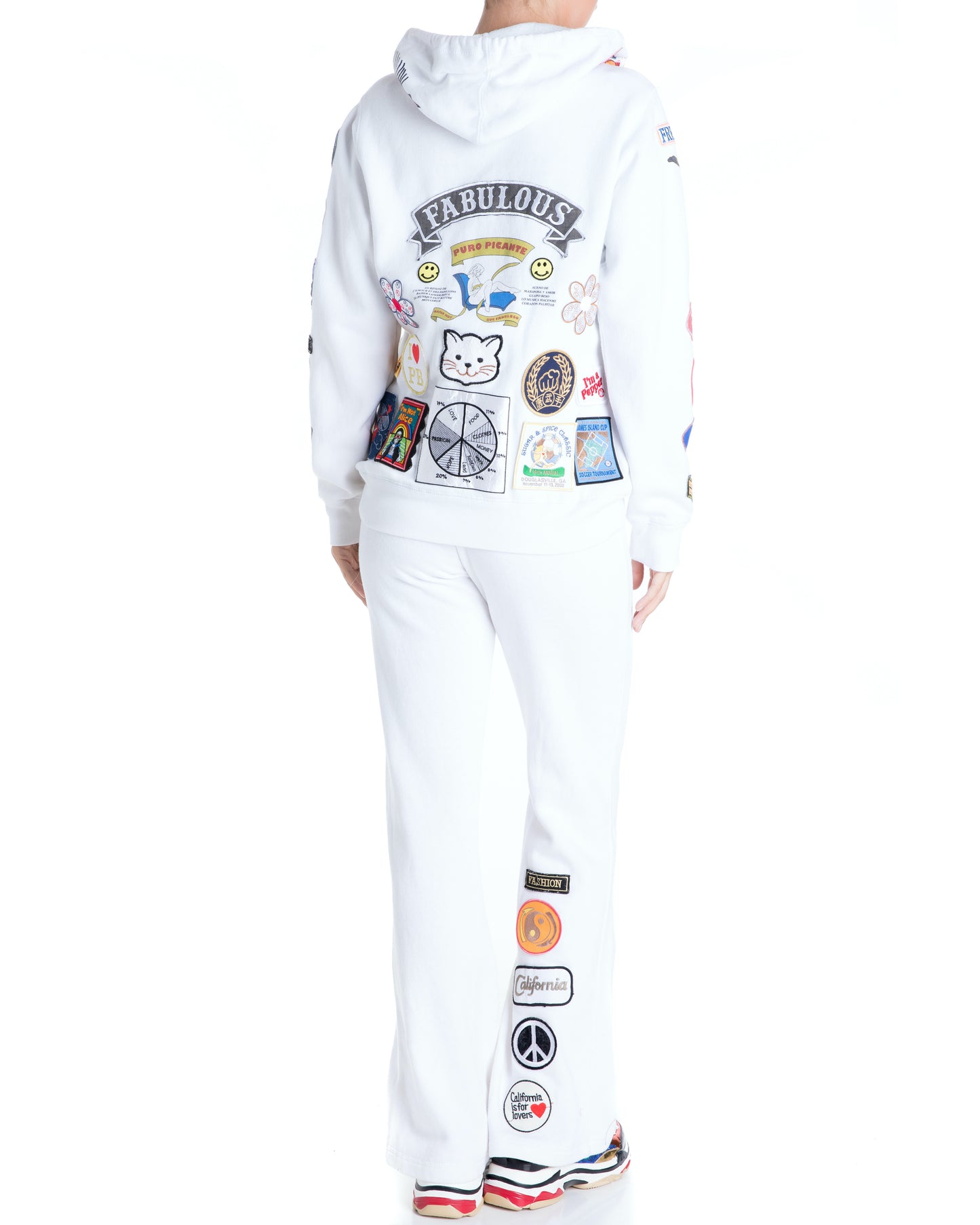 Fab Patch Tracksuit - White