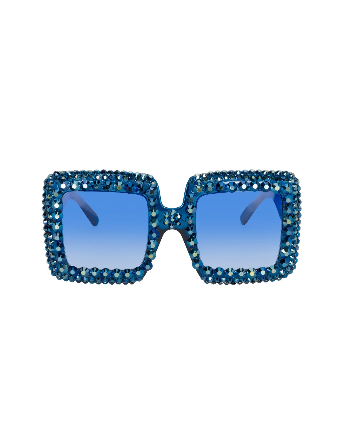 Zenith Rhinestone Funglasses - Royal Blue