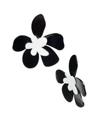 Maui Wowie Earrings - Black / White