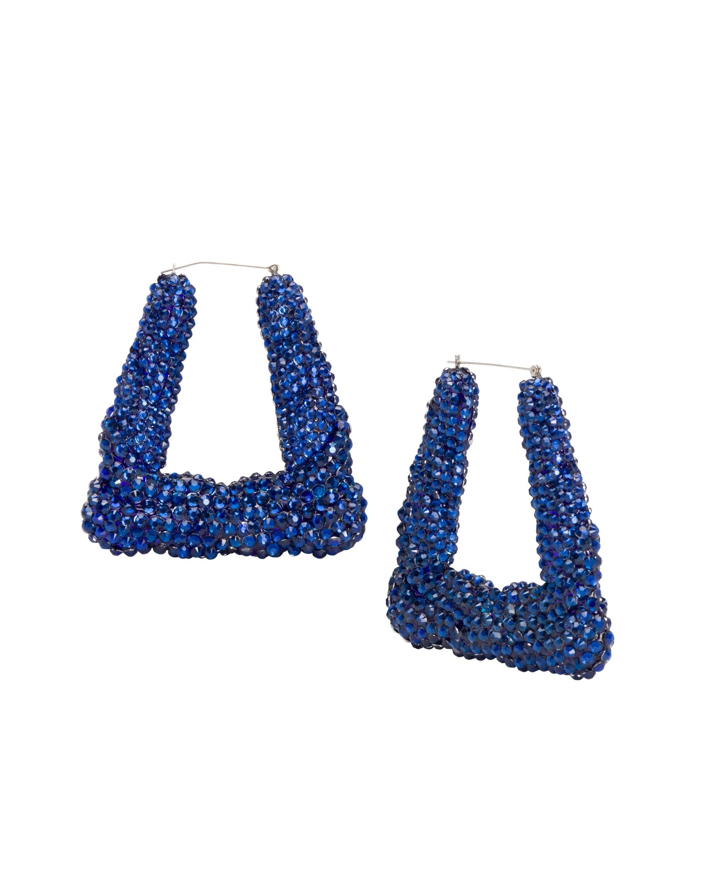 Boogie Down Rhinestone Earrings - Royal Blue - Limited Edition