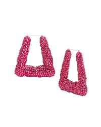 Boogie Down Rhinestone Earrings - Magenta - Limited Edition