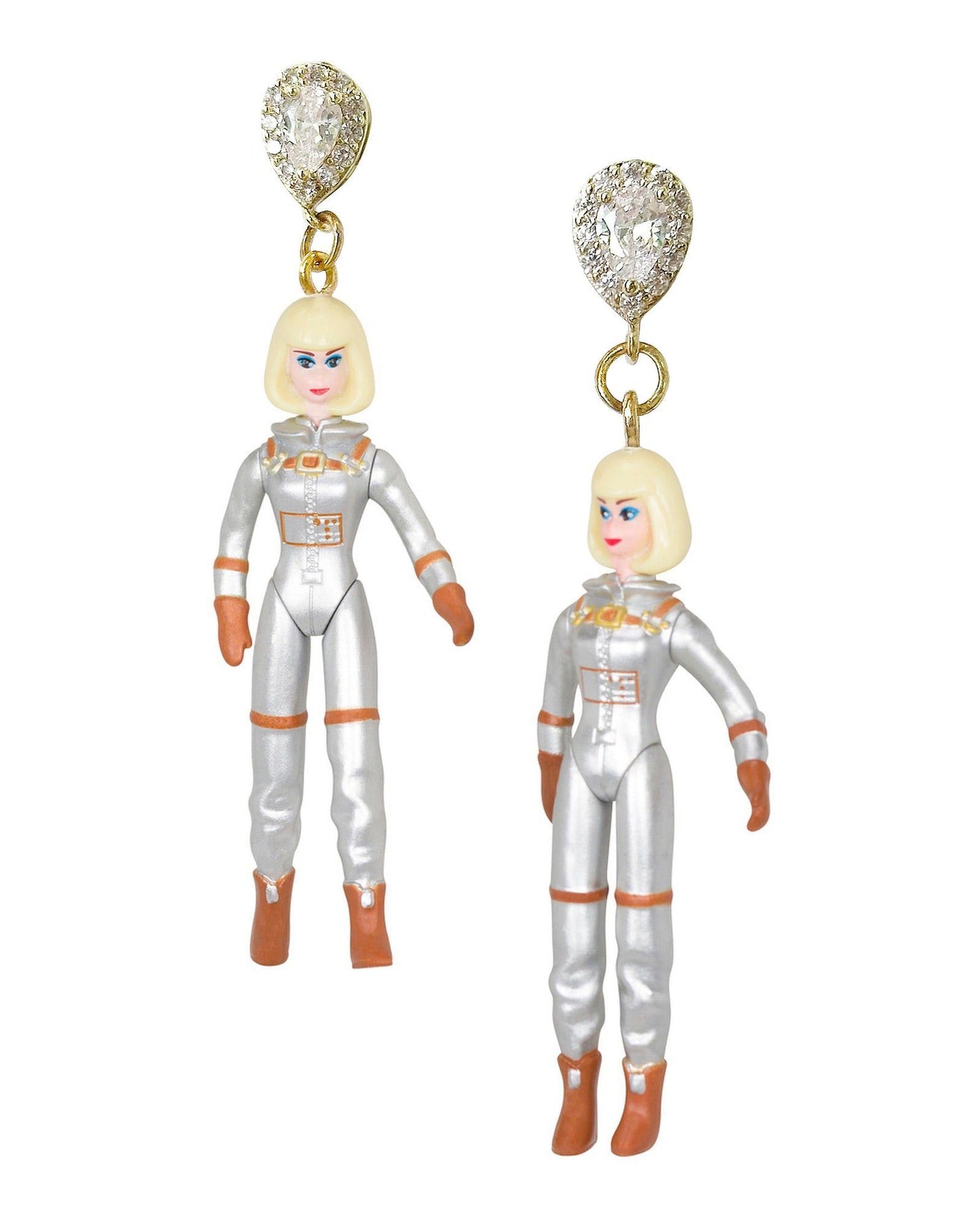 Space Cadet Barbie Earrings