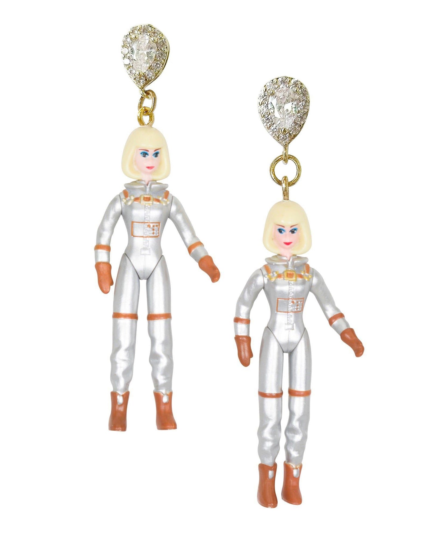 Space Cadet Barbie Earrings