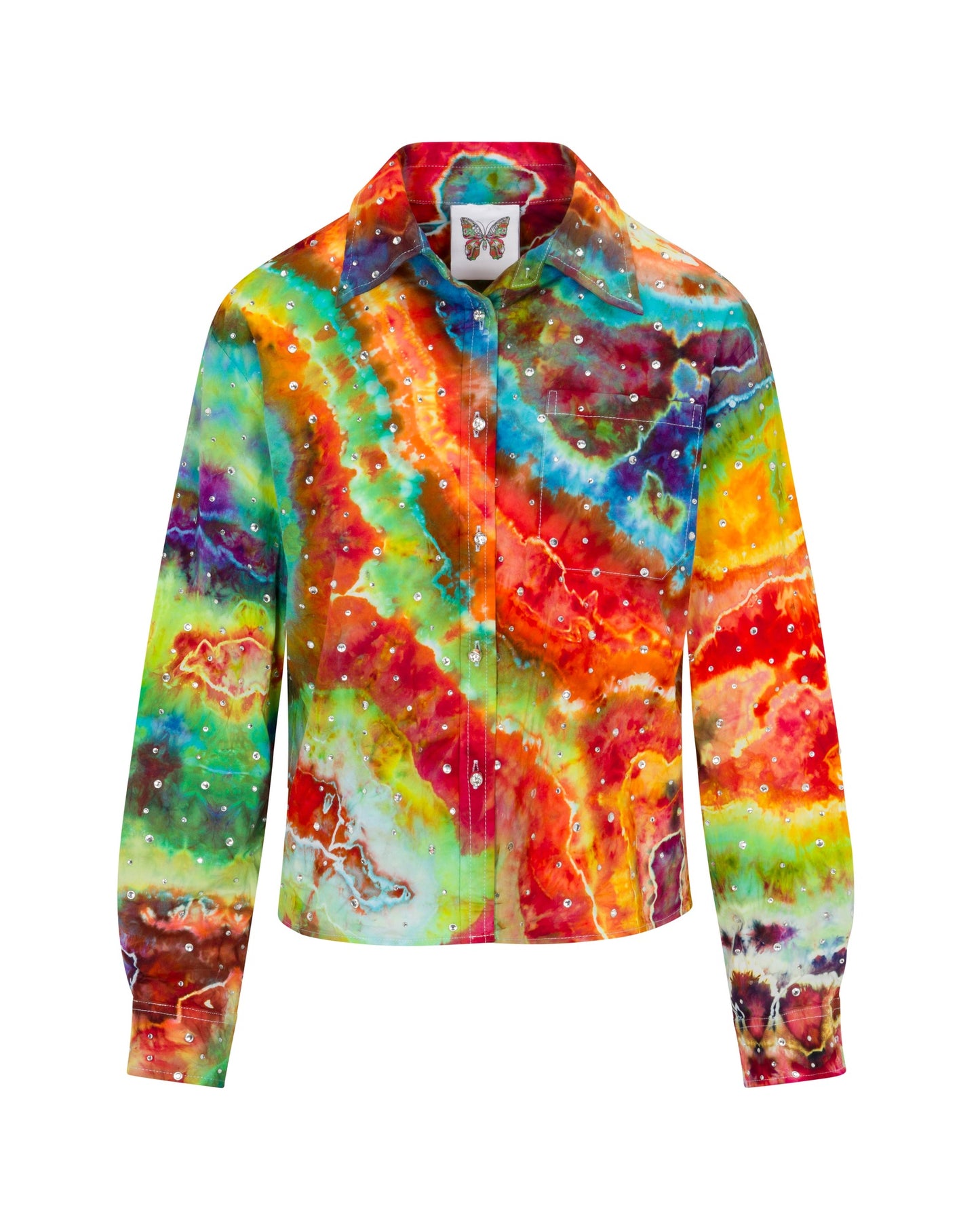 Tie Dye Gidget Sparkle Blouse