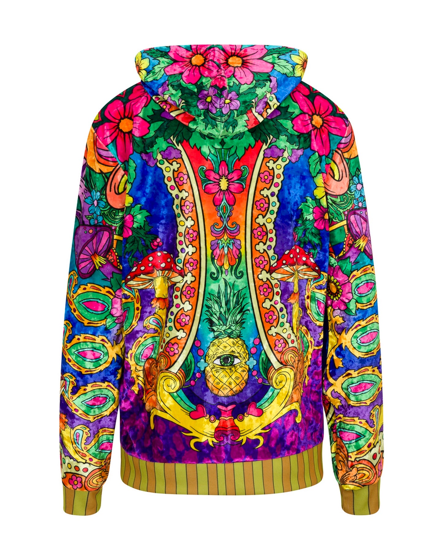 Kaleidoscope Dreams Zip Up Hoodie - Wildflower Paradise