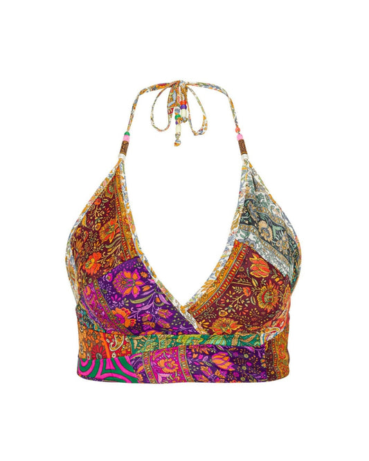 Flower Child Halter Crop Top