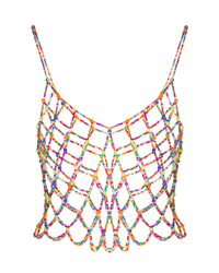 Kaleidoscope Sparkle Beaded Top