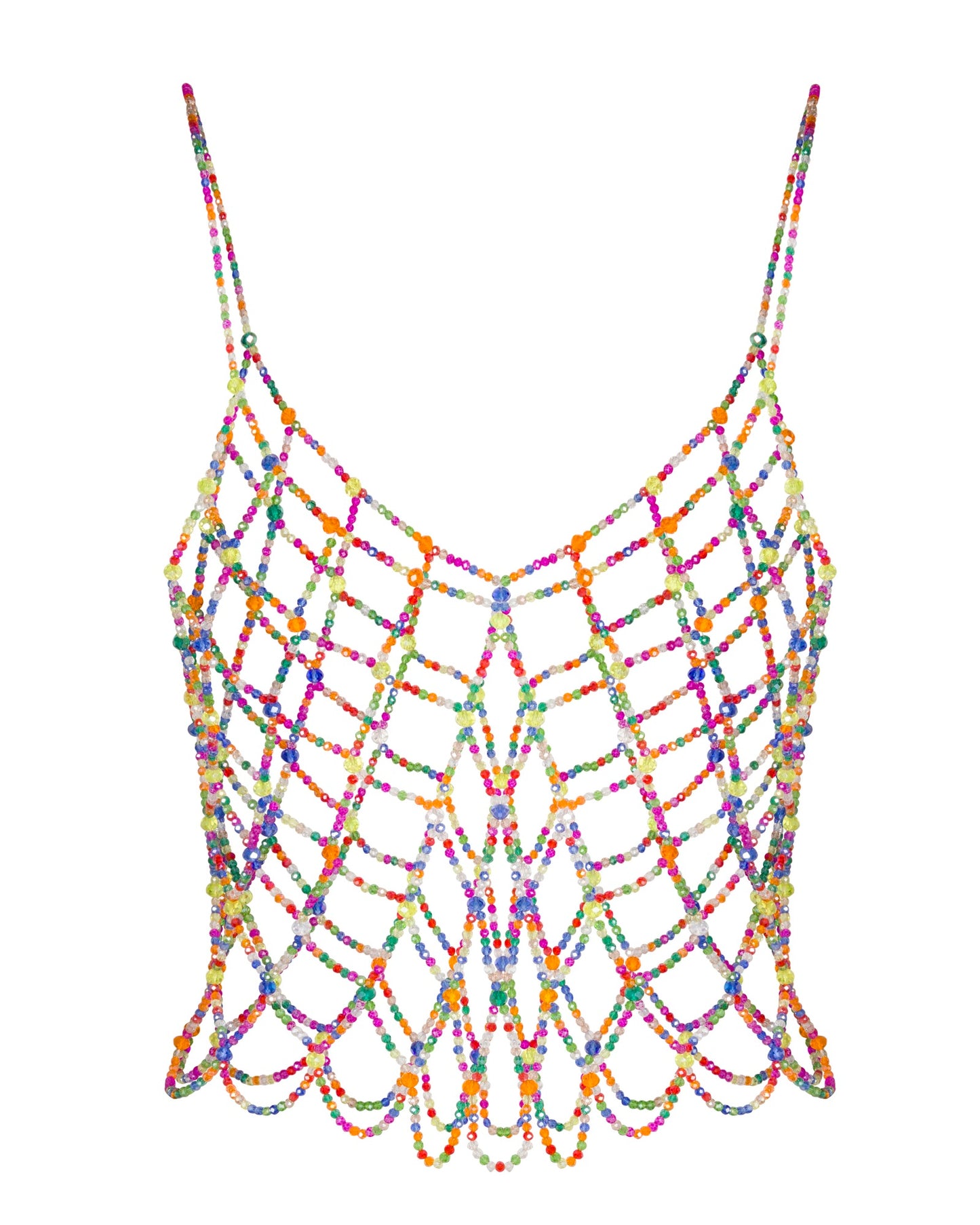 Kaleidoscope Sparkle Beaded Top