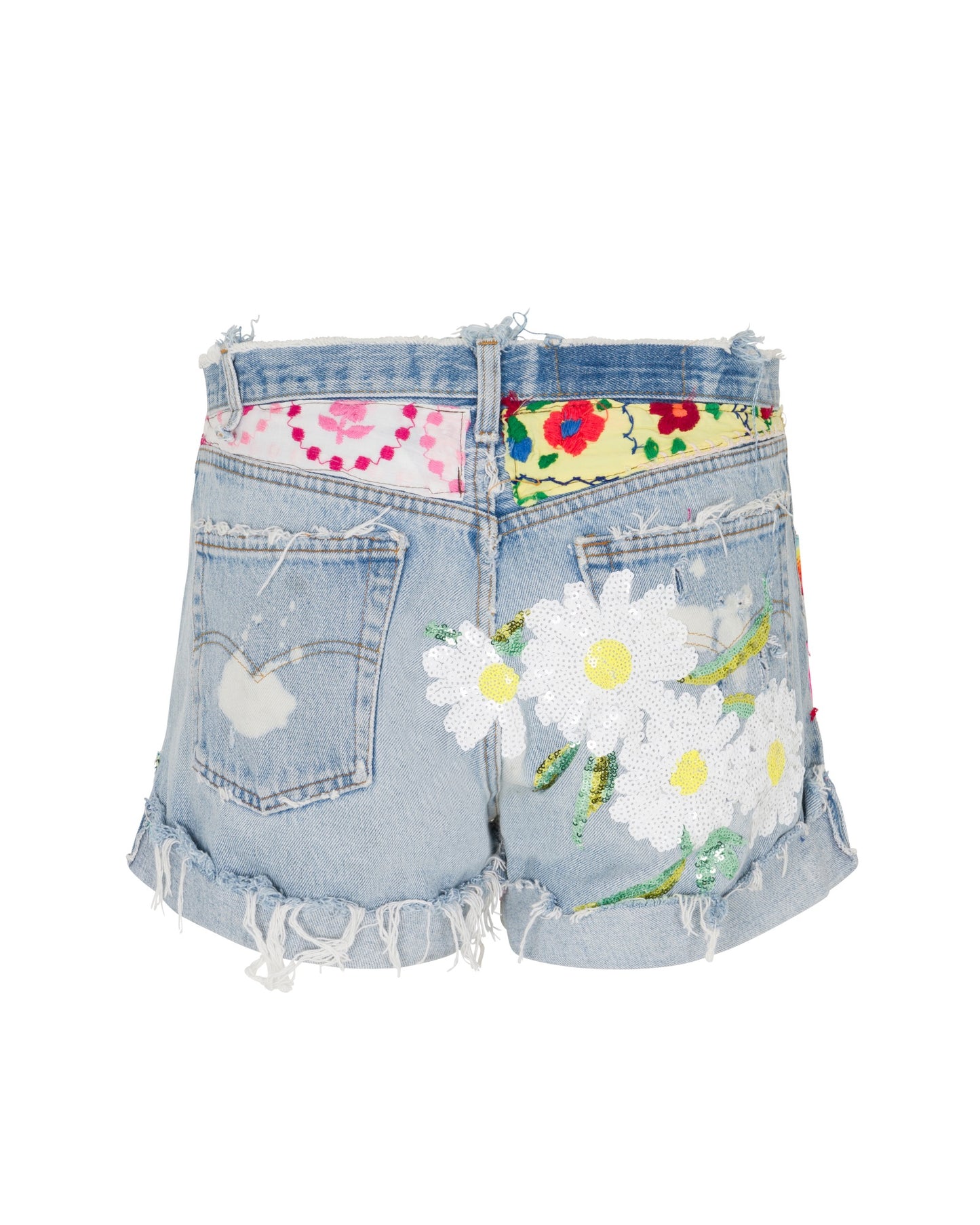 Cali Girl Denim Shorts - Garden Party Glam