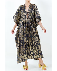 Palm Springs Caftan Maxi Dress - Black