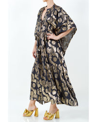 Palm Springs Caftan Maxi Dress - Black