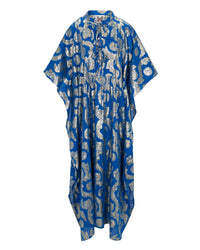 Palm Springs Caftan Maxi Dress - Ocean Blue