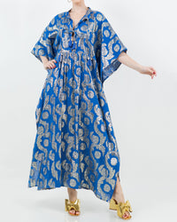 Palm Springs Caftan Maxi Dress - Ocean Blue