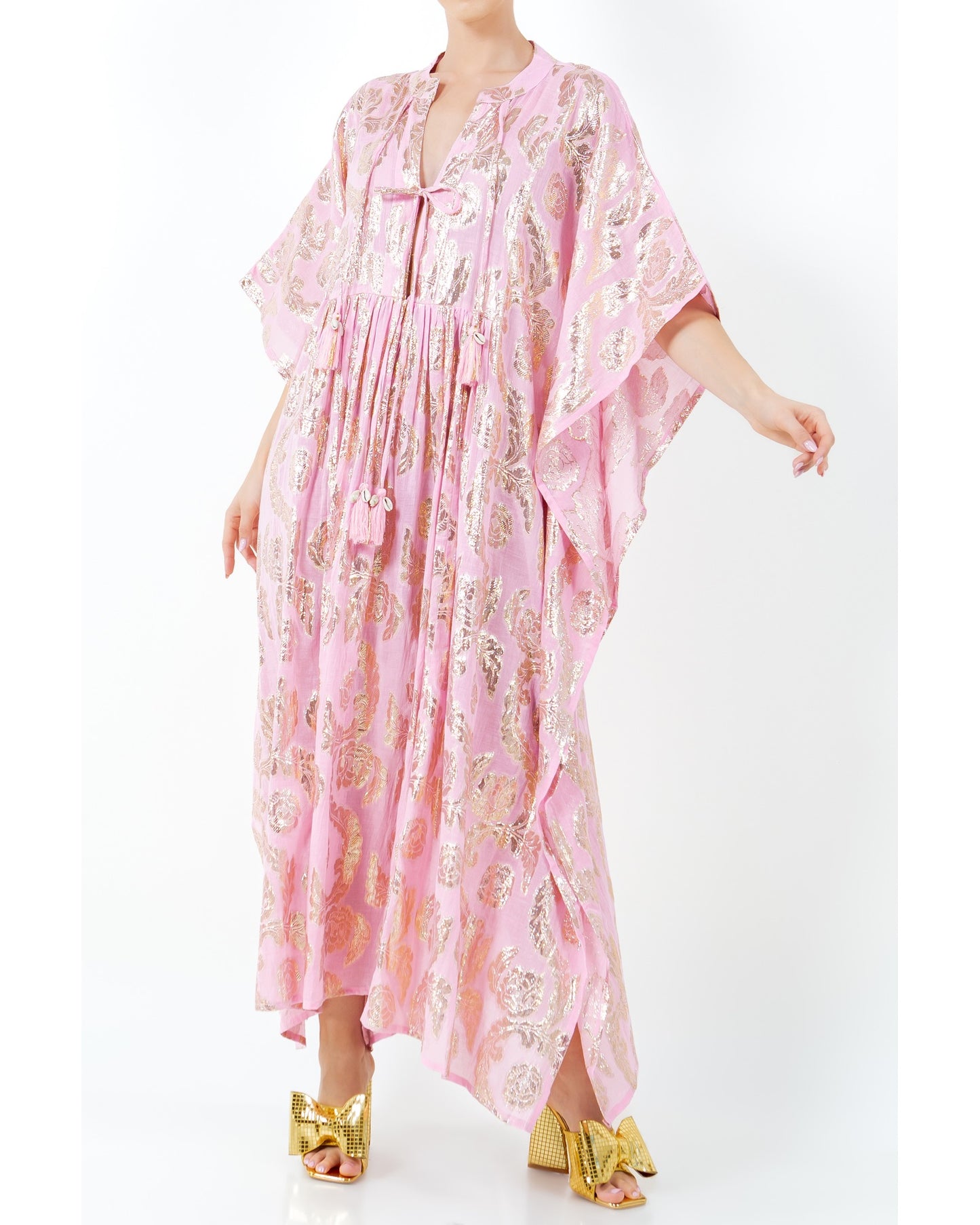 Palm Springs Sparkle Caftan Maxi Dress