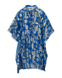 Palm Springs Caftan Tunic Dress - Ocean Blue