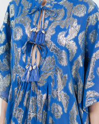 Palm Springs Caftan Tunic Dress - Ocean Blue