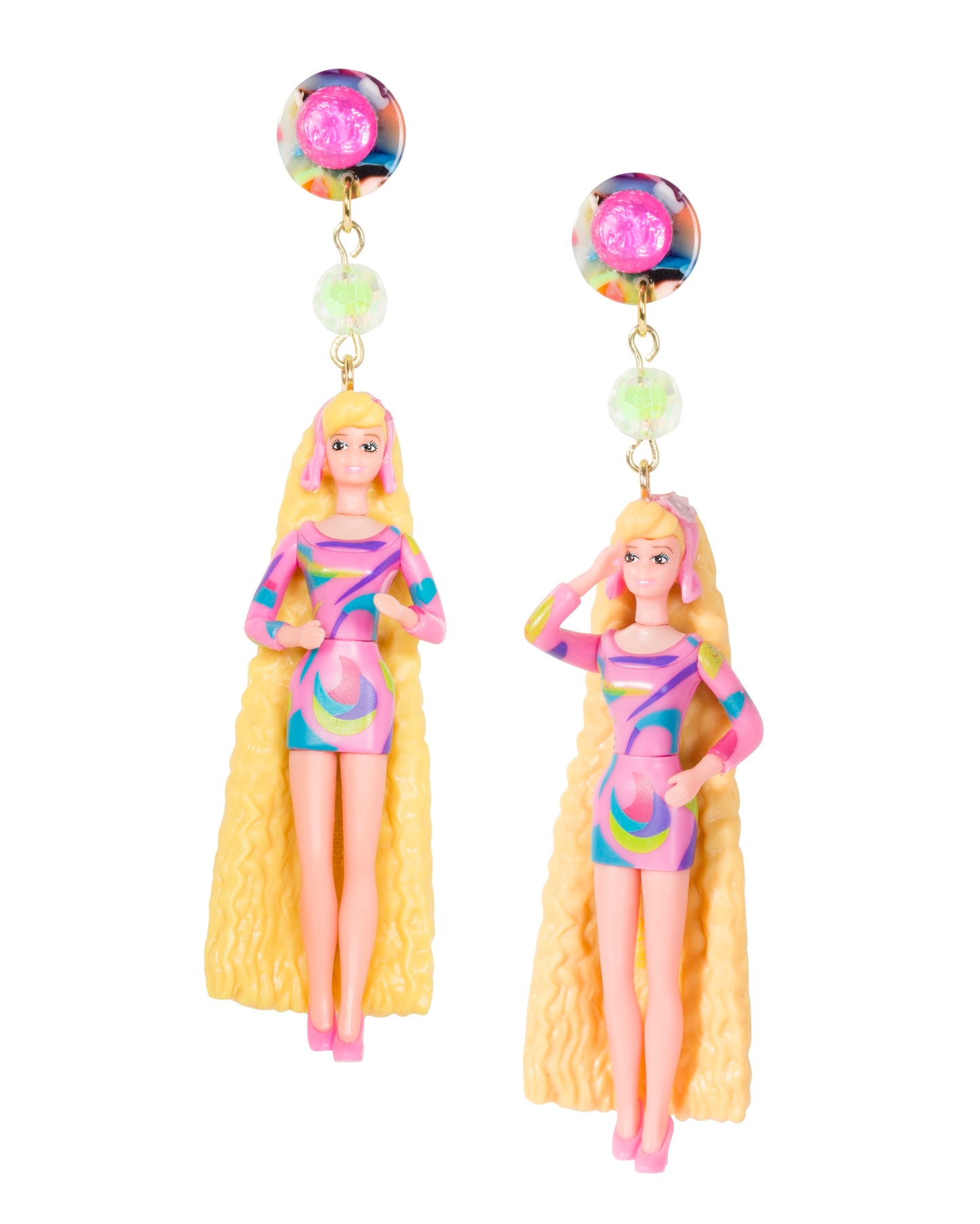 Totally Hair Barbie Earrings