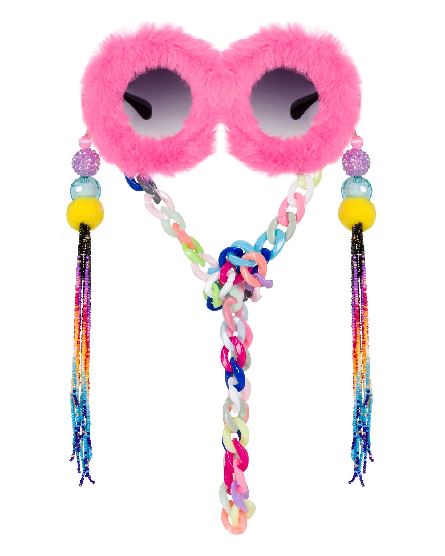 Fluffer and Fabulous Funglasses - Neon Multi