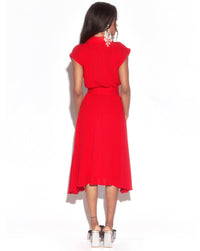 Honeysuckle Midi Dress - Cherry