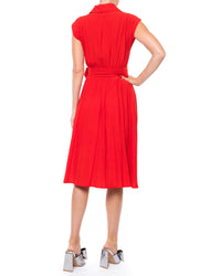 Honeysuckle Midi Dress - Cherry