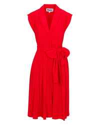 Honeysuckle Midi Dress - Cherry