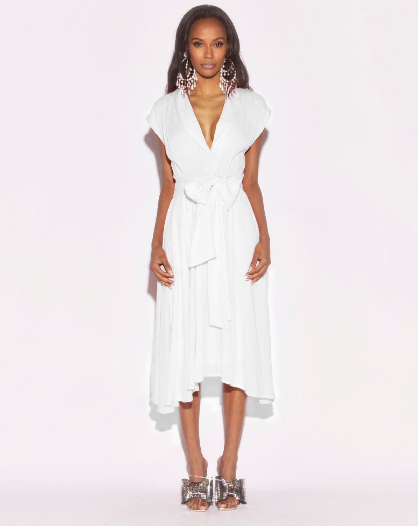 Honeysuckle Midi Dress - Ivory