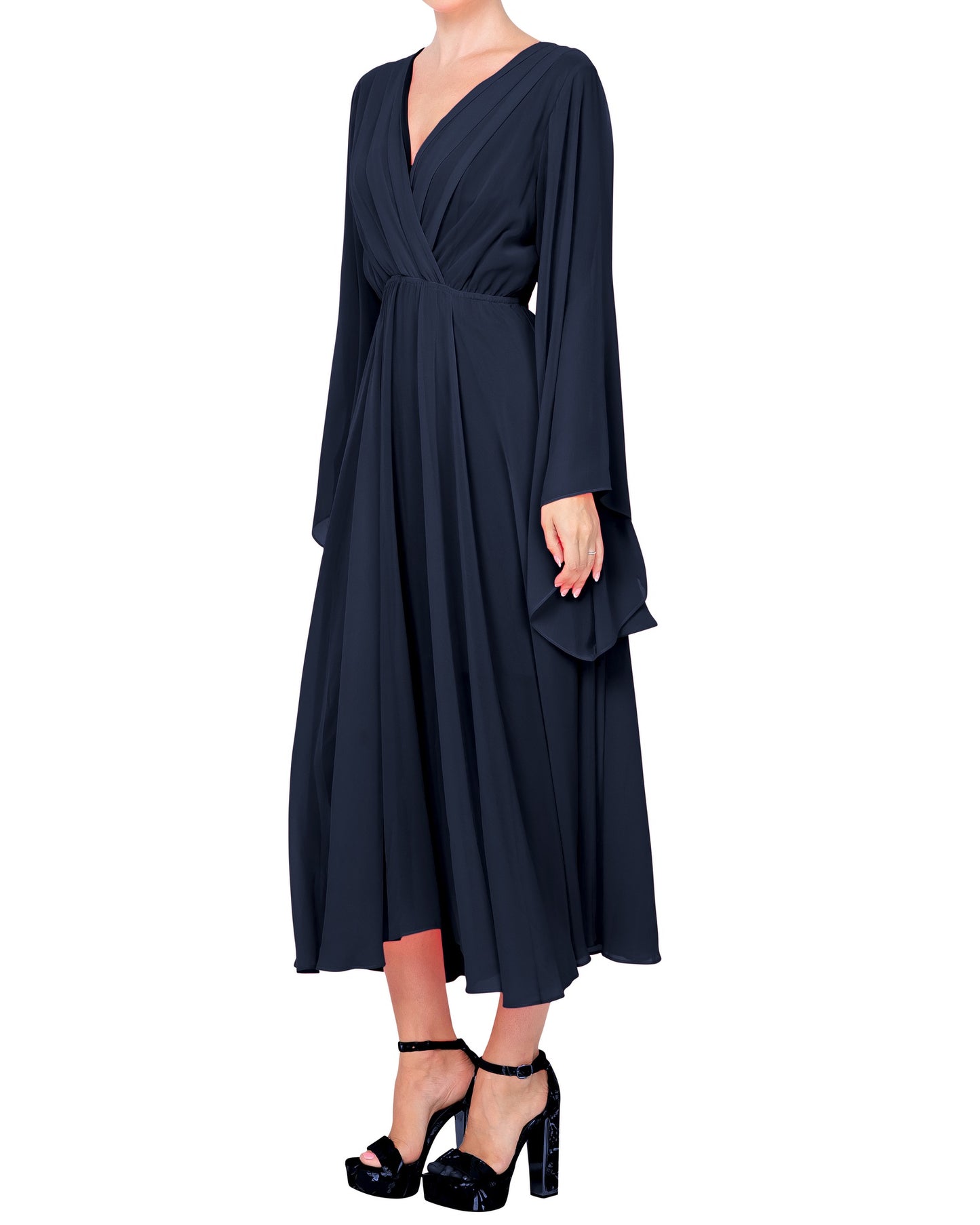 Sunset Midi Dress - Navy