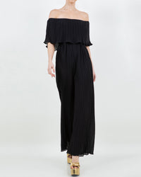 Dancing Queen Pleated Jumpsuit - Black