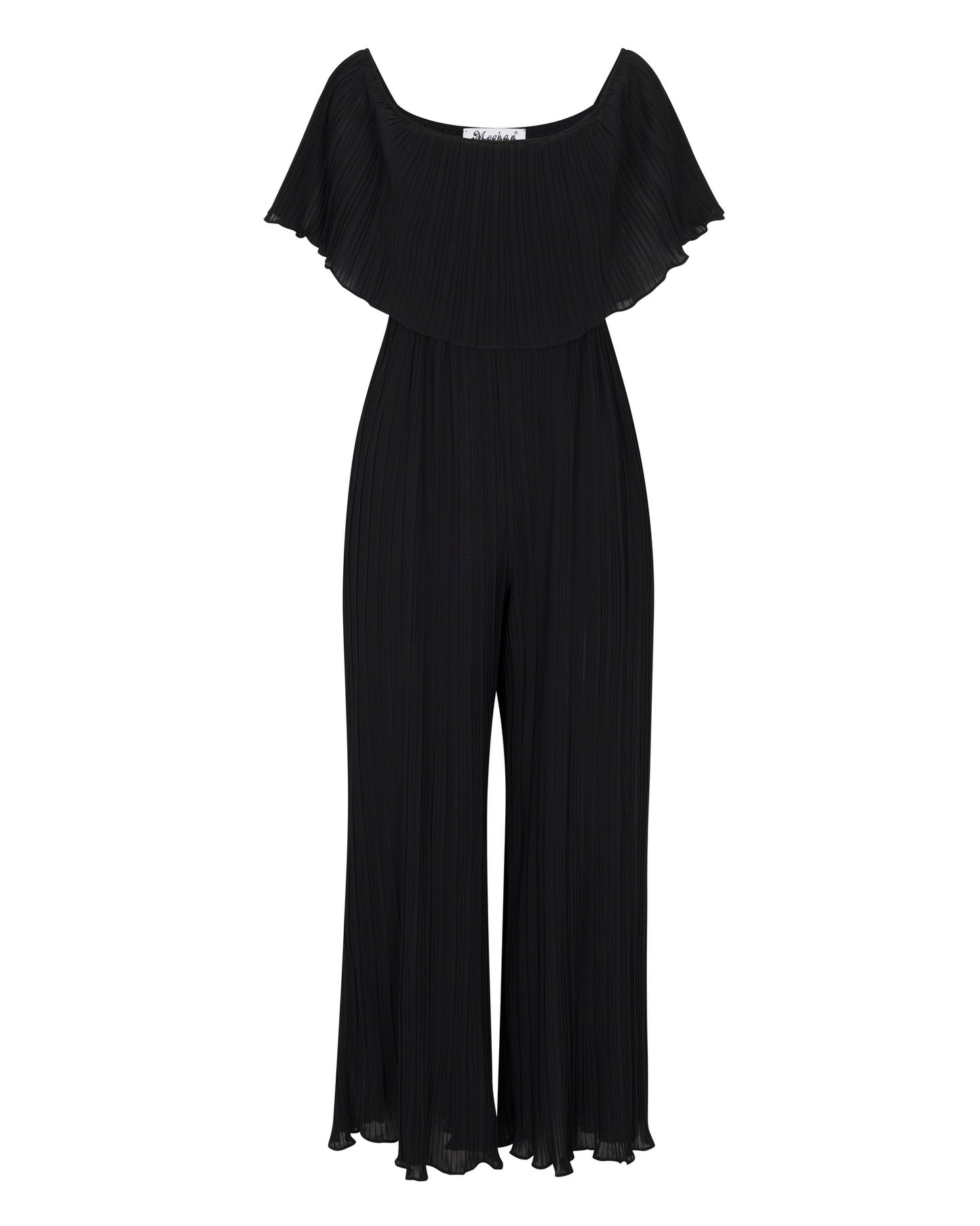 Dancing Queen Pleated Jumpsuit - Black