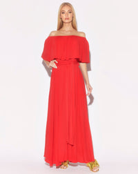 Morning Glory Maxi Dress - Cherry