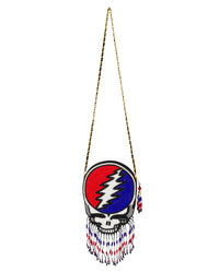 Grateful Dead Stealie Beaded Crossbody Purse