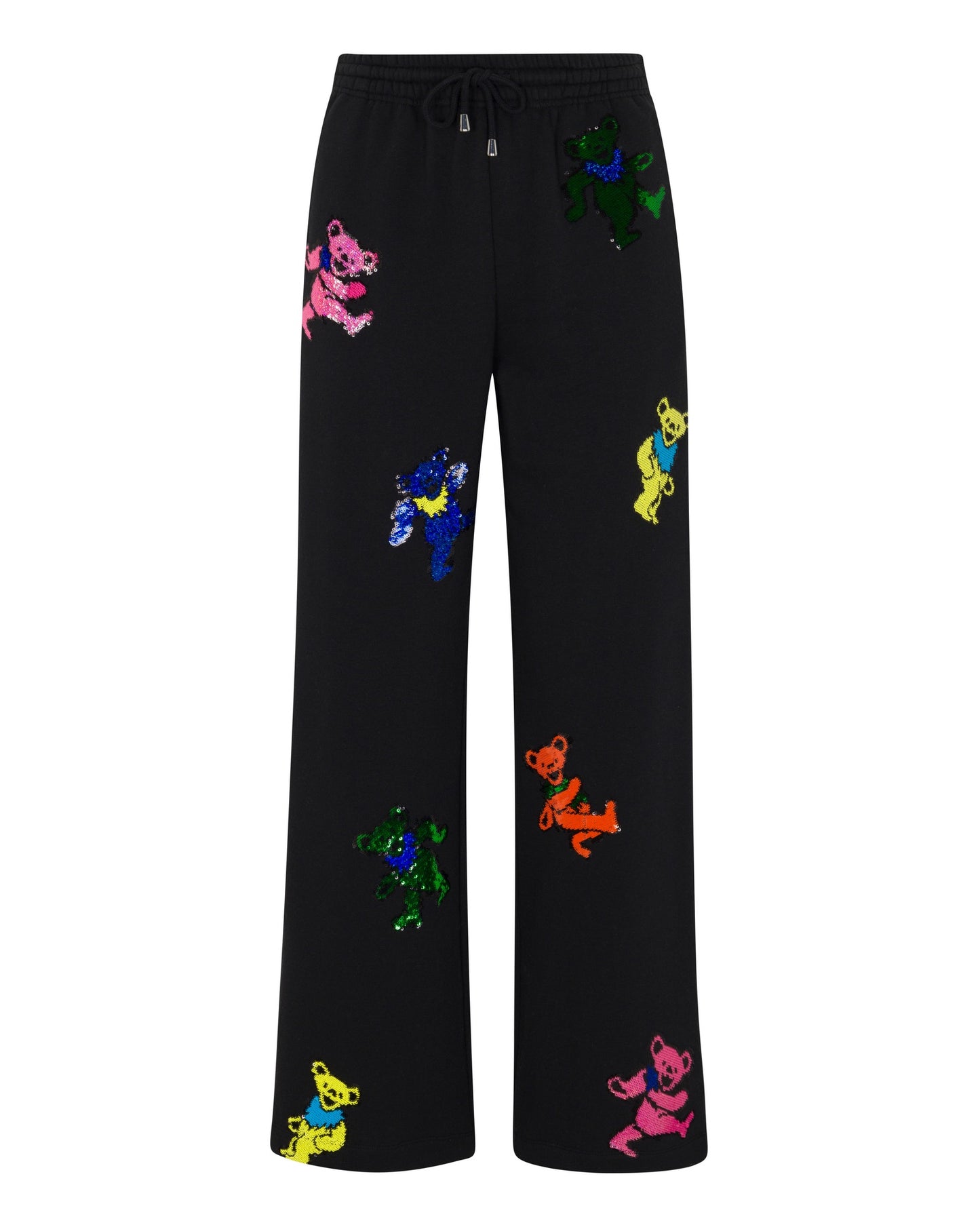 Grateful Dead Dancing Bears Sequin Lounge Pant - Black