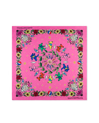 Grateful Dead Floral Silk Scarf - Pink