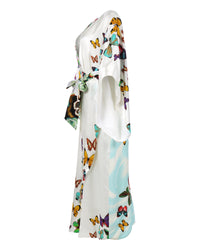 Butterfly Maxi Kimono - White