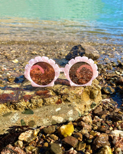 Mermaid Shell Funglasses - Pink Pearl