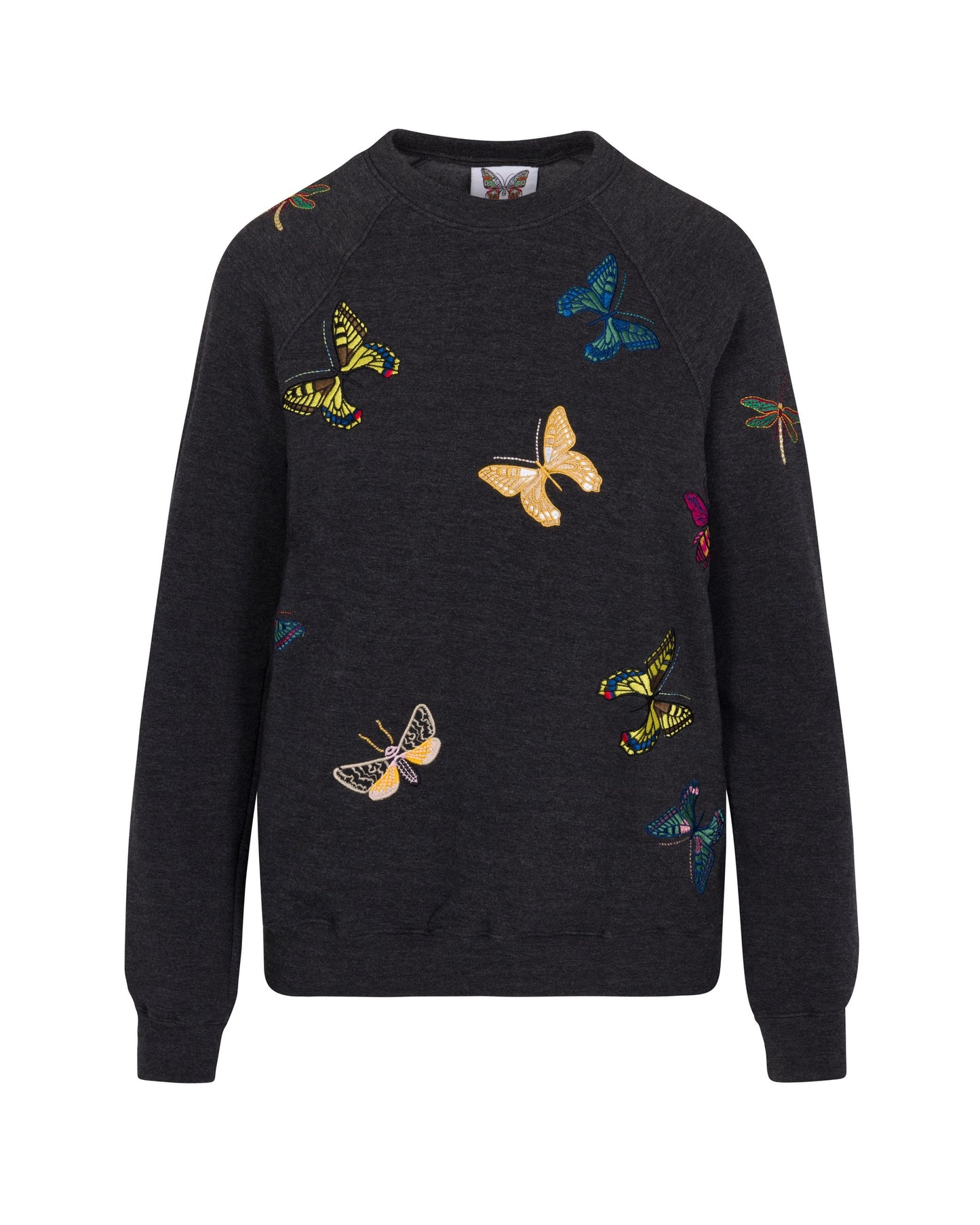 The Jitterbug Embroidered Sweatshirt - Black