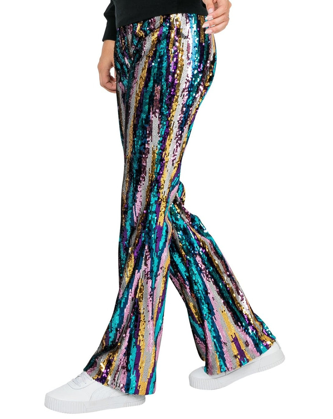 Martini Sequin Pants - Rainbow Glitter