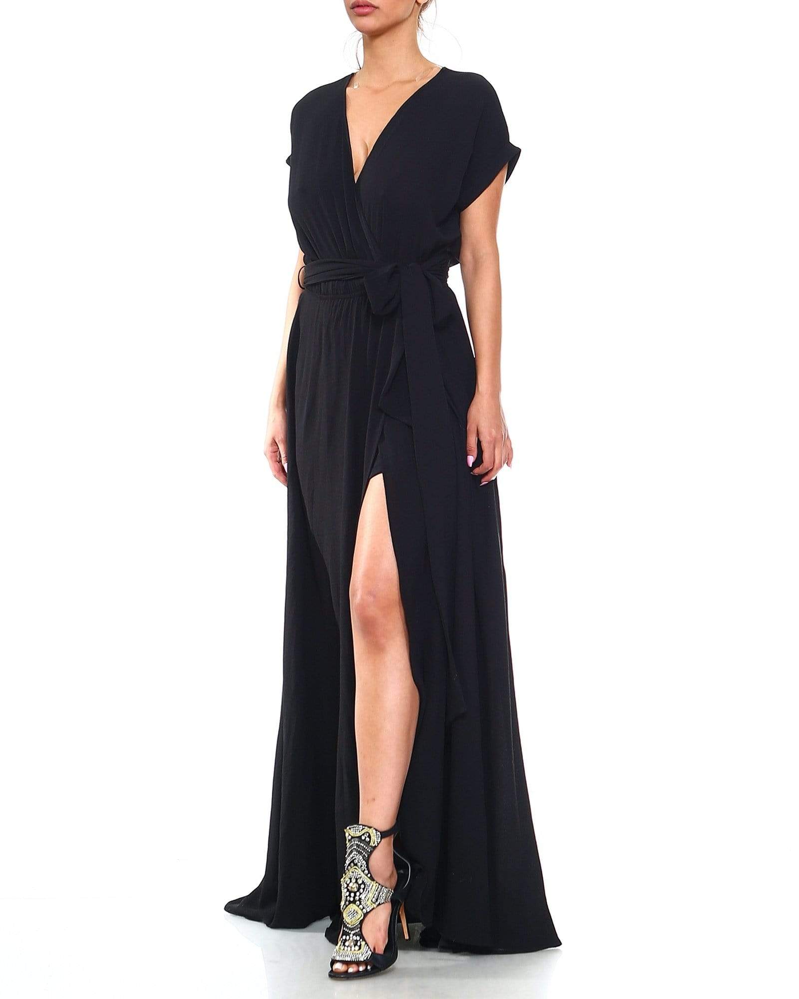 Jasmine Maxi Dress - Black - Meghan Fabulous