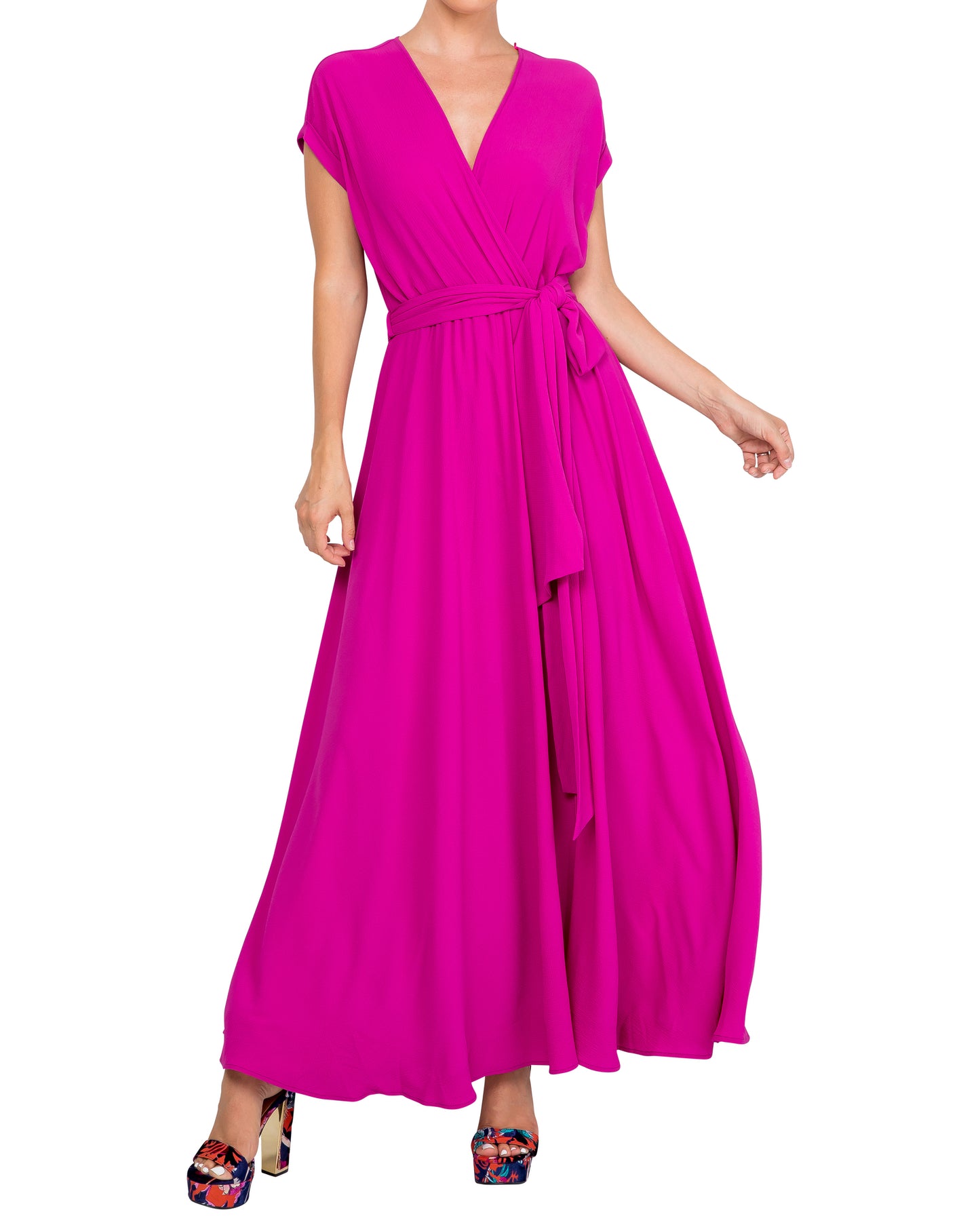 Jasmine Maxi Dress - Cranberry