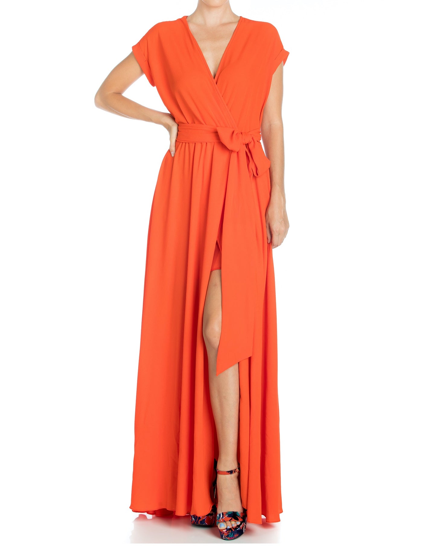 Jasmine Maxi Dress - Flame