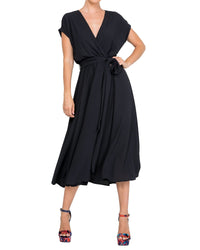 Jasmine Midi Dress - Black