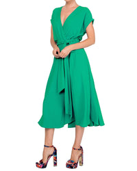 Jasmine Midi Dress - Emerald