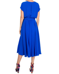 Jasmine Midi Dress - Royal