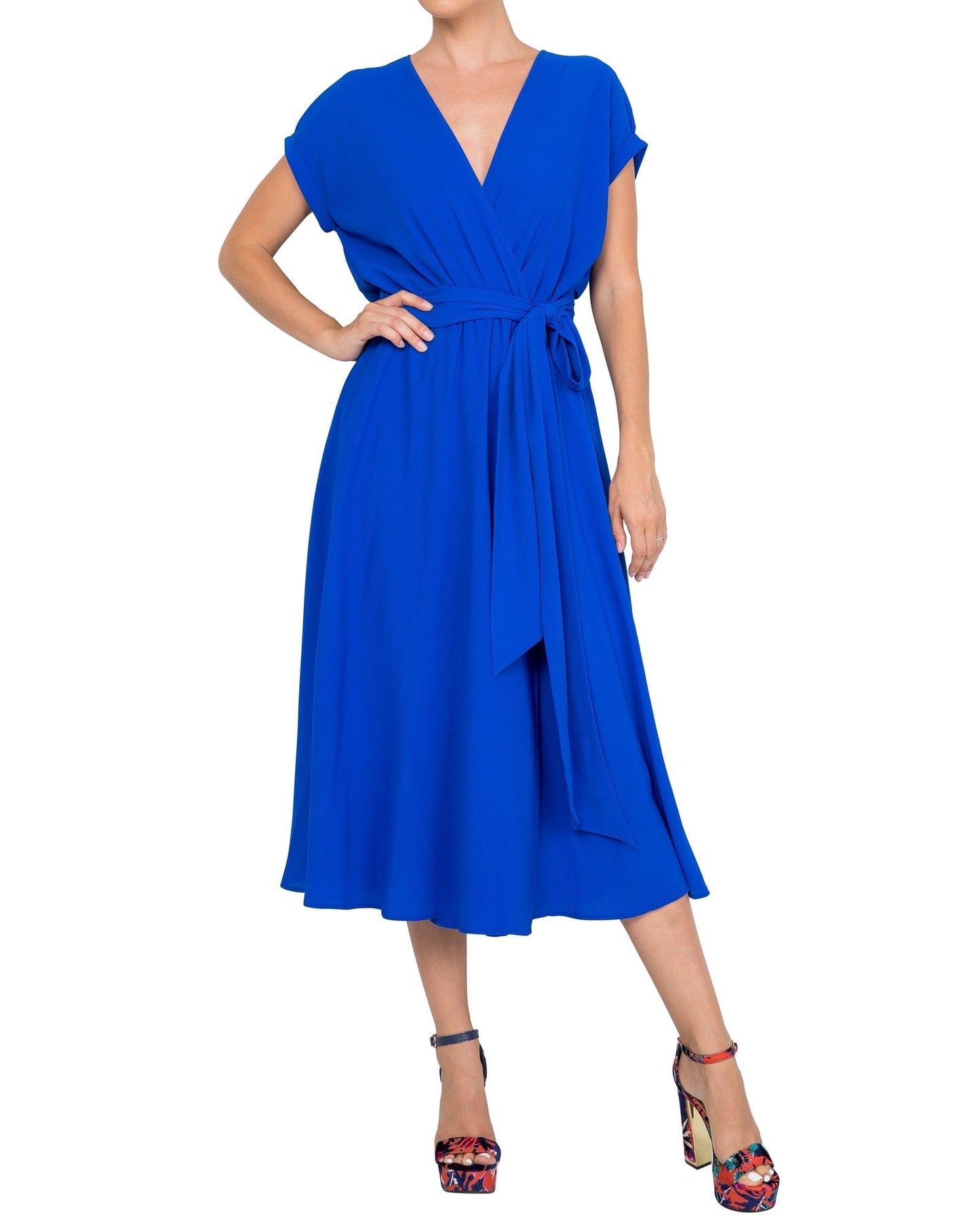 Jasmine Midi Dress - Royal