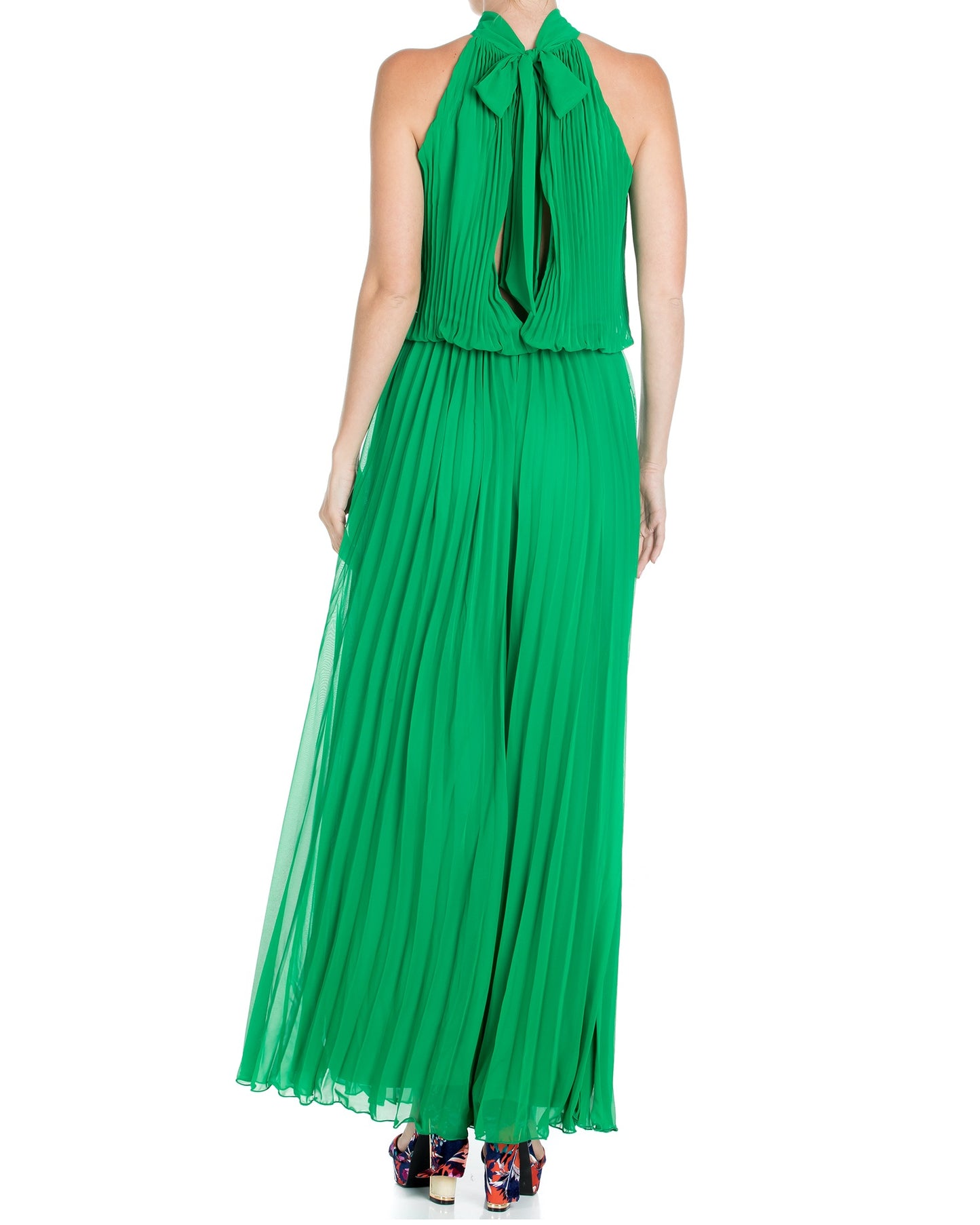 Wild Orchid Pleat Jumpsuit - Emerald