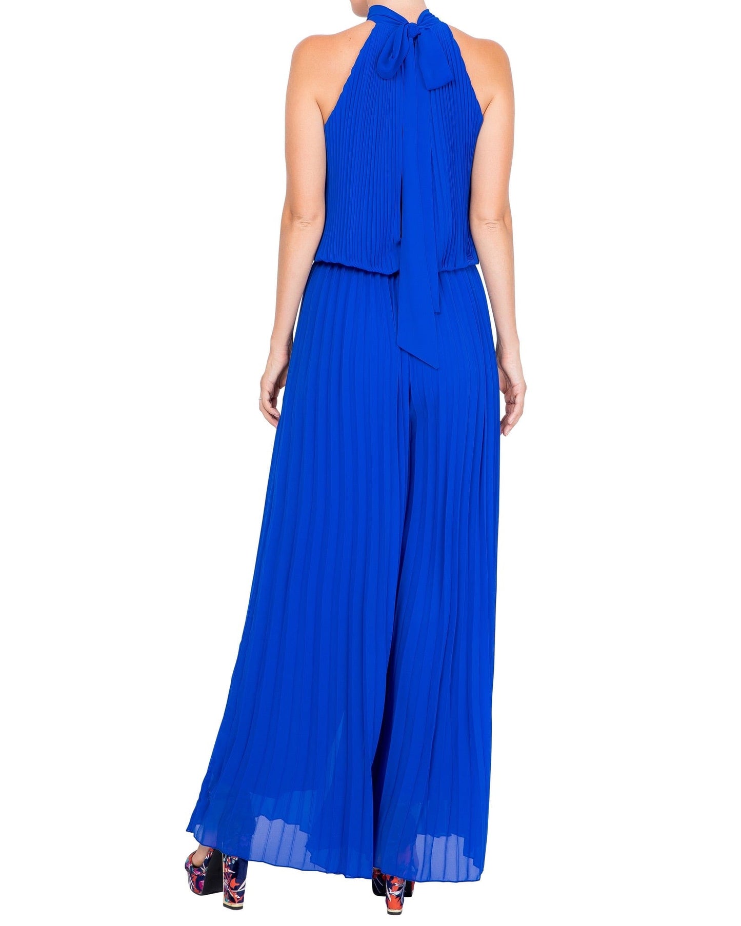 Wild Orchid Pleat Jumpsuit - Royal